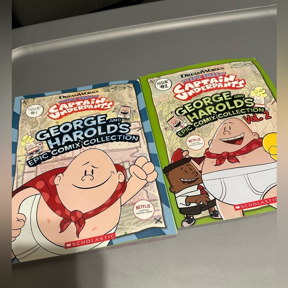Dreamworks Captain Underpants Bundle Issue #1, #2